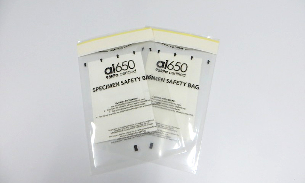 Generieke Biohazard Specimen Bags Zelfklevende zakjes voor laboratorium 50-pack