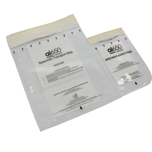 Het plastic Ziekenhuis 3 Lagen de Zelfklevende van 95KPA Biohazard Zak voor Laboratorium