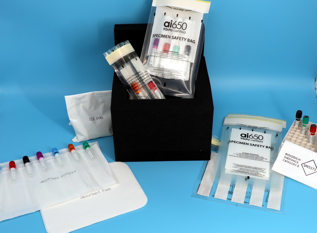 42x30cm de Capaciteit 95kpa vervoert Zakken voor van het de Substantievervoer van Un3373 Biologische Duurzame Opnieuw te gebruiken