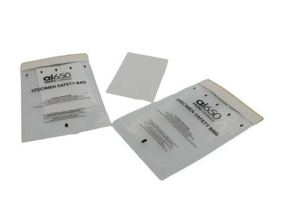 Medische biogevaarlijke transportzak 168 mm x 283 mm 2 jaar -20°C tot +50°C