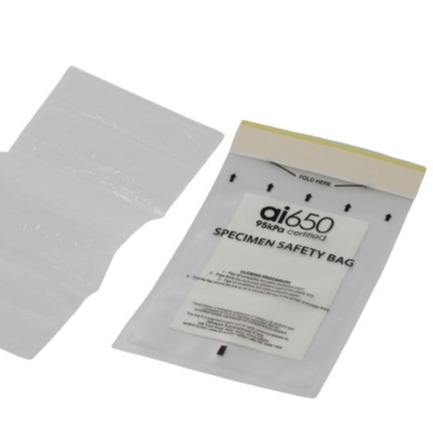 95kpa van het het Specimenvervoer van Biohazard van de laboratorium Plastic Ritssluiting Zakken 3/2layers