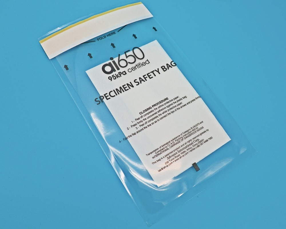 Bloedmonstertransportdoos 95 kPa zakken Zipper sluitingsvorm