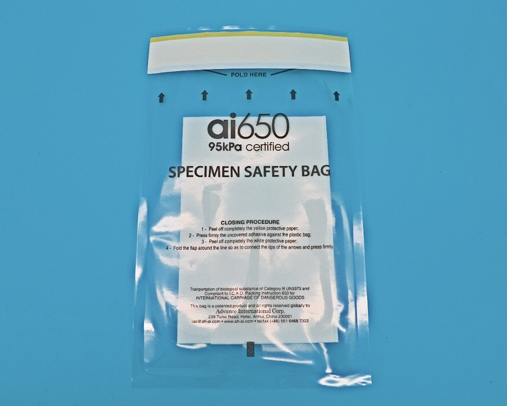 High Absorbent Zipper Top LDPE 95kPa Bags voor Urine Proof Collection Kit