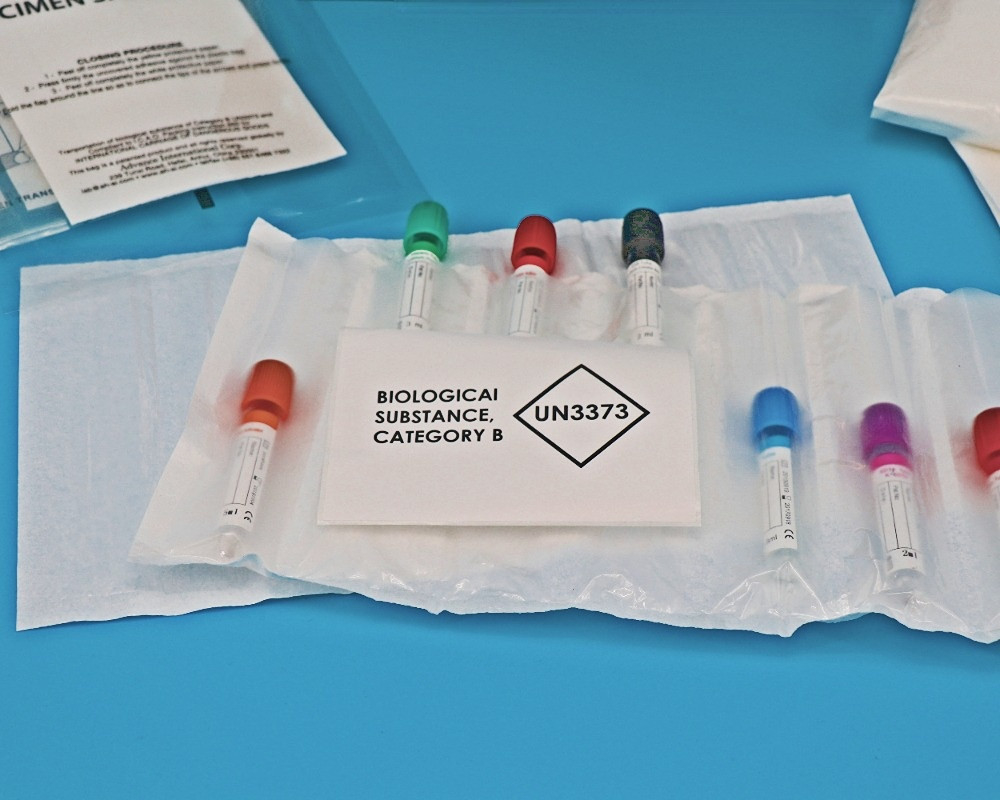 AI650 95kPa Proeftassen Liquid Tight Laboratory voor het detecteren van het monster Transportverpakking