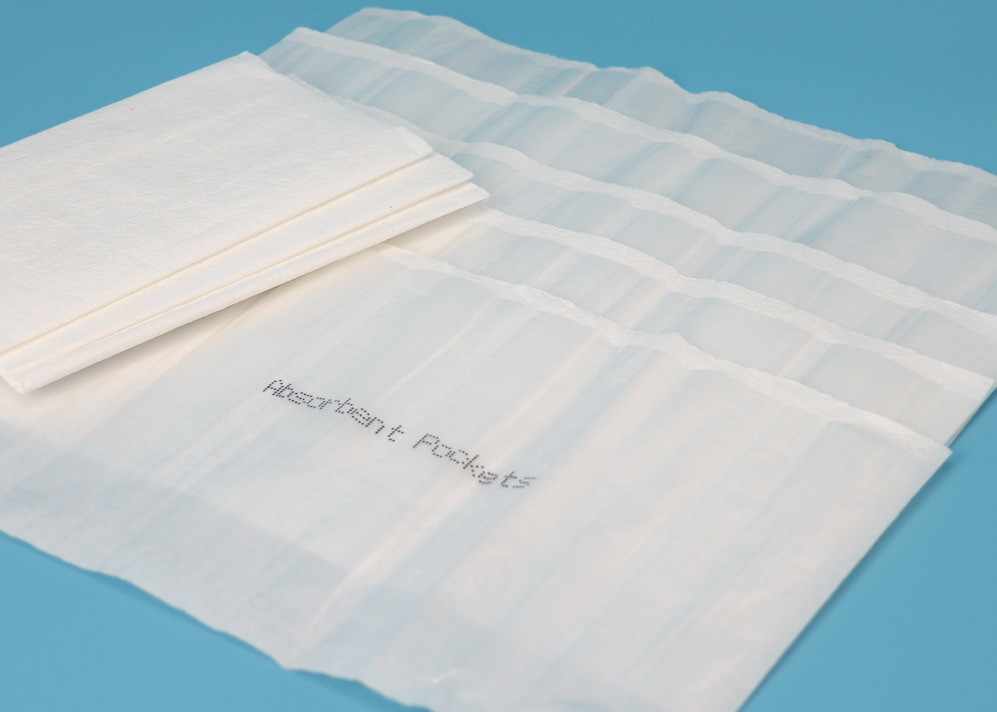 Absorptie Proefstuk Drop Box Lichte witte mouw rollen voor langdurige duurzaamheid