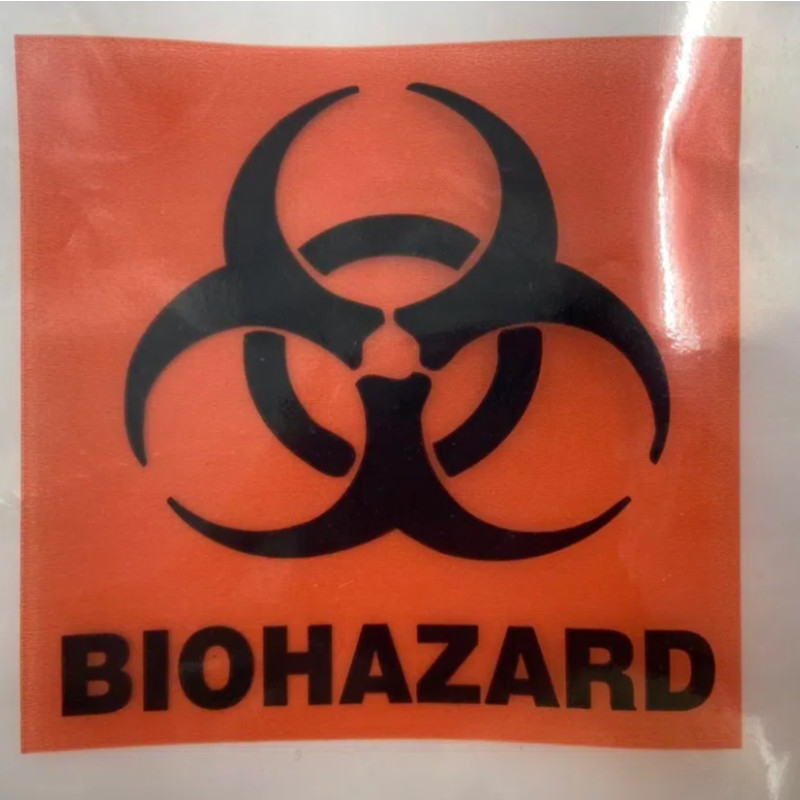 Biohazard Proeftassen 6x9.8in/15x25cm Laboratorium Proeftas met Biohazard Logo Printing