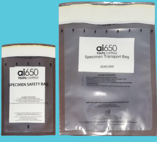 PE-plastic doorzichtige proeftassen Herkoppelbare zelfklevende Ziplock-proeftas met Ai 650-logo-afdruk met binnenzak papierzak