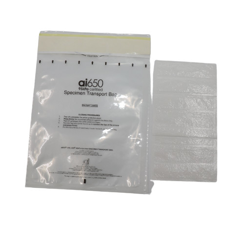 Op maat gemaakte glijgrootte Hoogwaardig medisch wegwerpmiddel Rood heropensluitbaar Ziplock Plastic 95Kpa Transport Biochemische Proeftas
