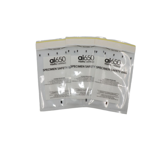 95 Kpa Medische Clear Biohazard Bags Laboratorium 95 Kpa Proefproef Transport Bag Zelf sluiten Inzamelen Pouch Voor Ziekenhuis
