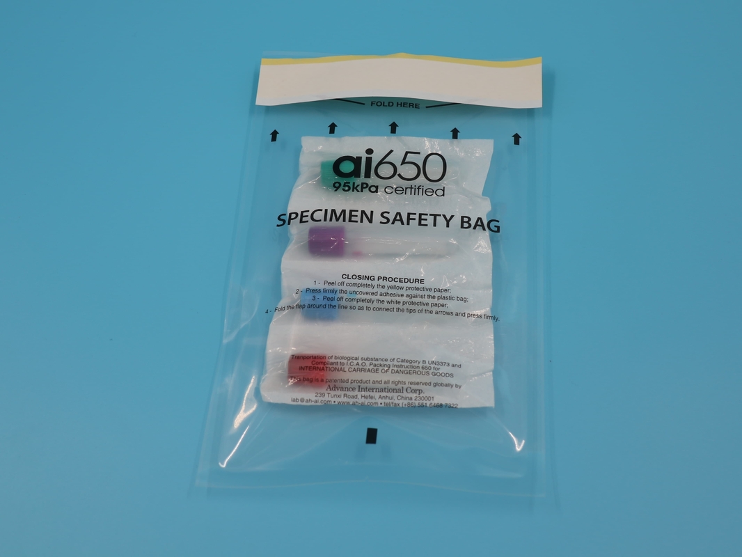 Ziplock Lab Zipper Biogevaar Biogevaar Proefbewaarder Poly Proefbewaarder Transportbewaarder