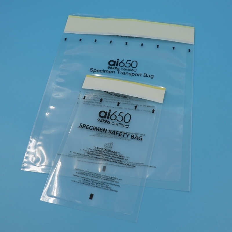 95 kPa Transportzak voor monsters met UN 2814 UN 2900 UN 3373 Naleving en ICAO Verpakkingsinstructie 650