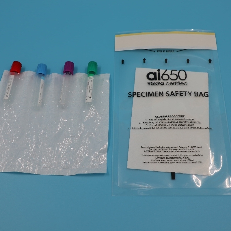 95 kPa Specimen Transportzak Veilige Medische Biohazard Monstercontainer Voor Biologische Monsters