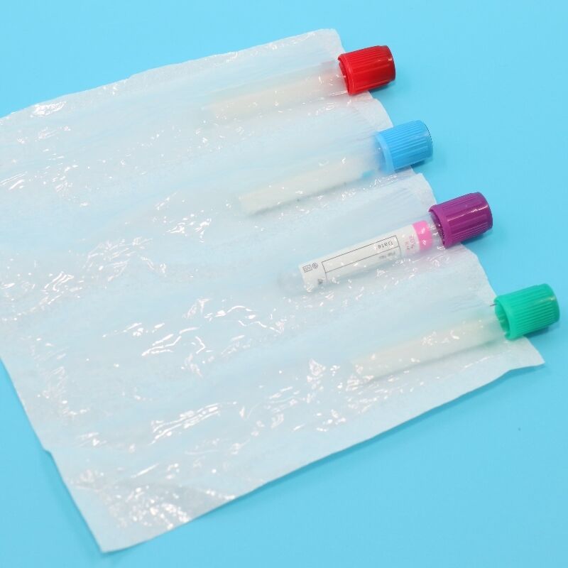 AI650 Series High Absorbency Disposable Specimen Tube Absorbent Pocket 4/7 Slotted Medical Laboratory Pouch For Safe Biohazard Transport