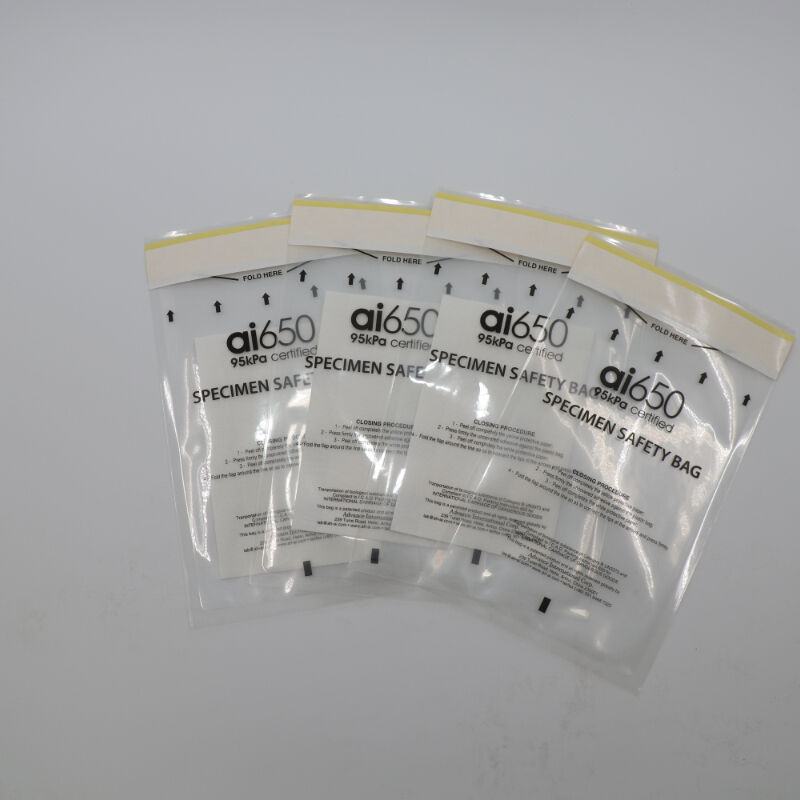 95 kPa Biohazard Specimen Transporttasche Lekvrije Ritssluitingstas, Medische Specimen Herbruikbare Tas voor Laboratorium & Ziekenhuisgebruik