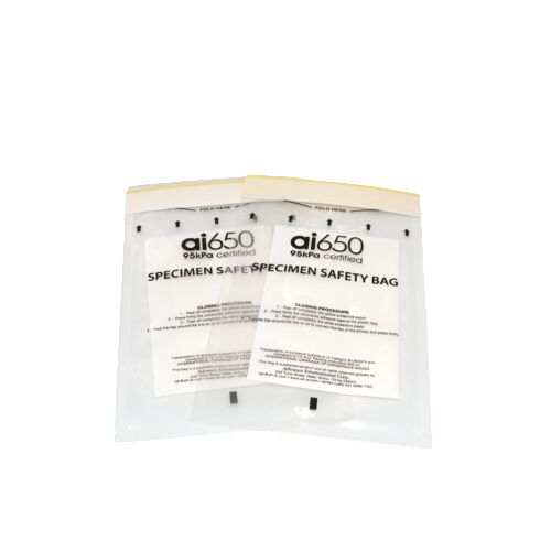 Laboratorium 3 Layer 95kpa Kleefstofmonstersak Zip slot Biogevaarlijke monsters transportzak, ideaal voor transport Monstersak & Biogevaarlijke afvalzak