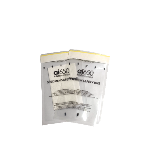 AI650 Wegwerpzakken voor biologisch gevaar en absorberende pads 3x4 inch mouwen voor UN3373 transport