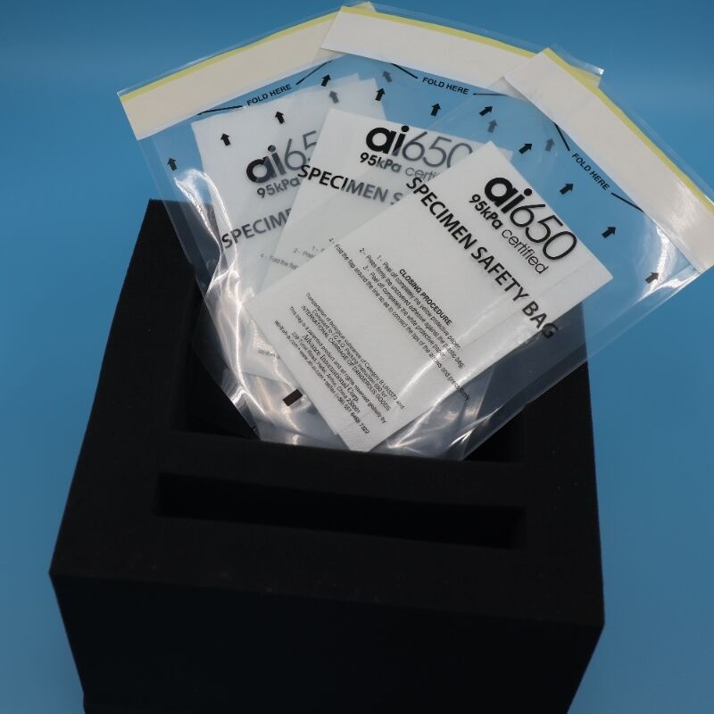UN3373 95kPa Pressure Bags From China 95kPa Specimen Transport Bags With Leak-Proof Seal For Air & Ground Shipping