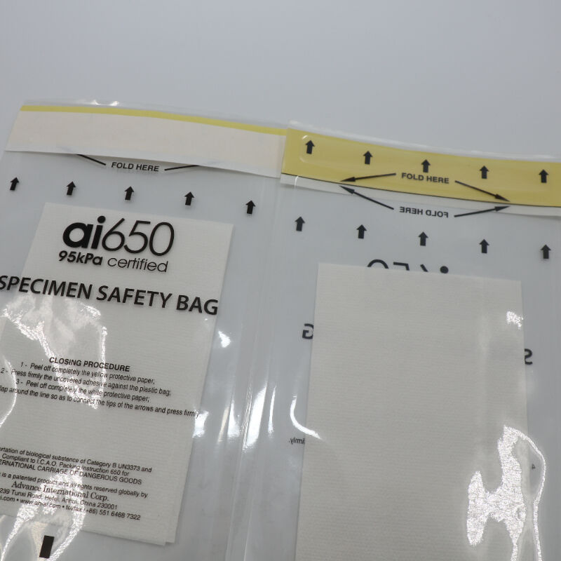 4-sleufs & 7-vakken Absorberende Pocket Sleeves / Pouches Hoge Absorptie Composiet Monster Verzamel Transport Kits Voor Klinische & Diagnostische Monsters